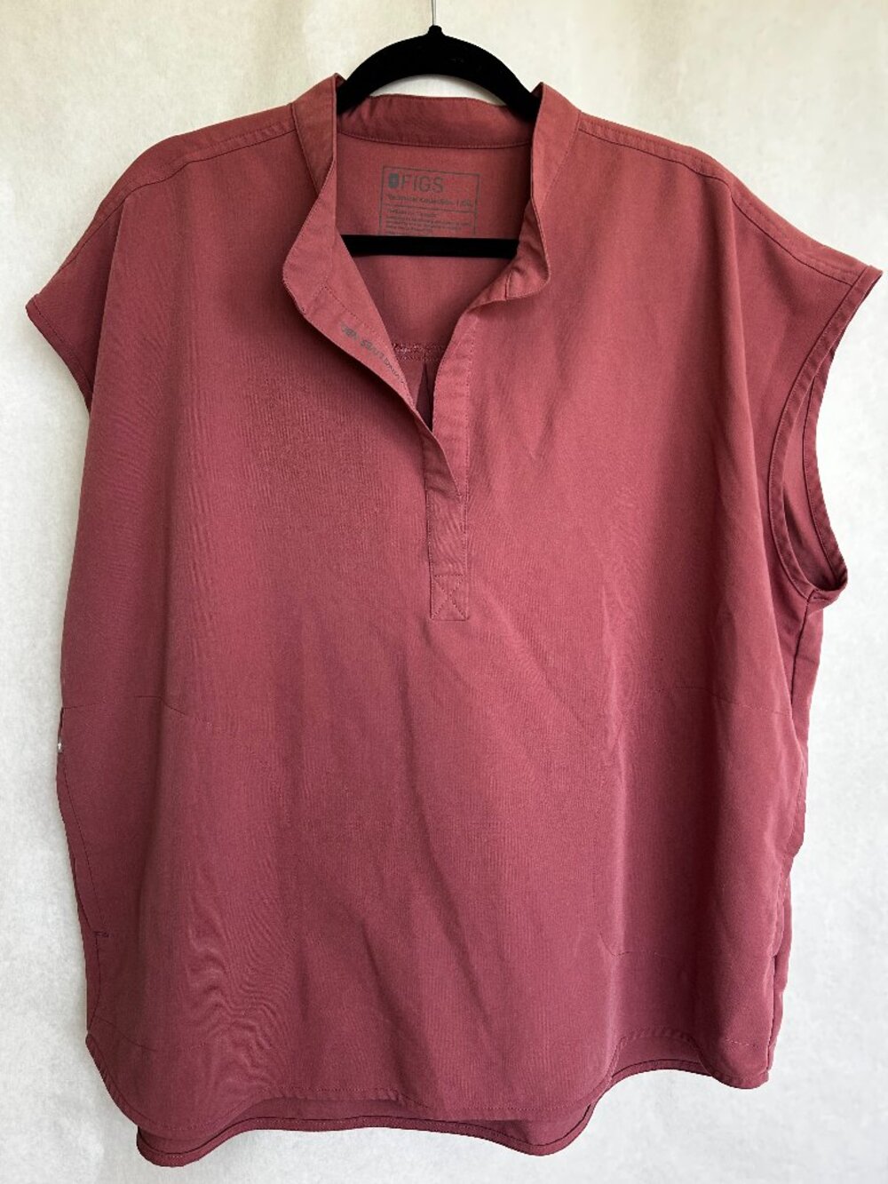 FIGS Rafaela Oversized Scrub Top Mauve XXL